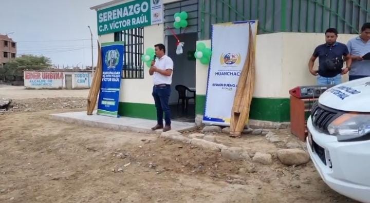 Inauguración  de base de seguridad ciudadana del C.P. Víctor Raúl y entrega de unidades de Seguridad Ciudadana a la Municipalidad Distrital de Huanchaco.