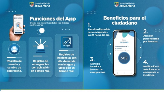 Nuestra nueva App cuenta con un 🚨 botón de alerta inmediata conectado a nuestra central de Seguridad Ciudadana. 
