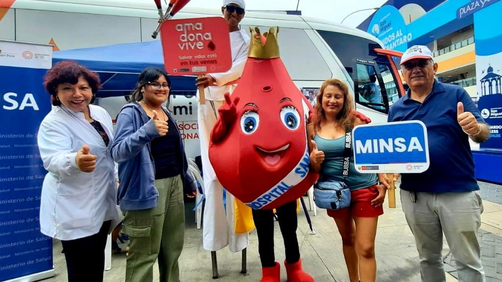 Minsa realizó cruzada solidaria para incentivar la donación de sangre