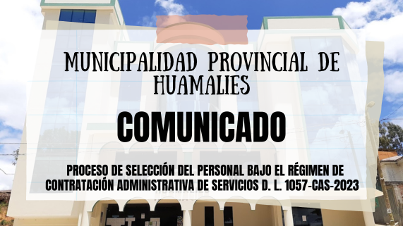 COMUNICADO CAS-001-2023-MPH