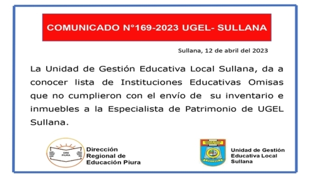 Comunicado N°169
