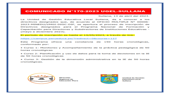 Comunicado N°170