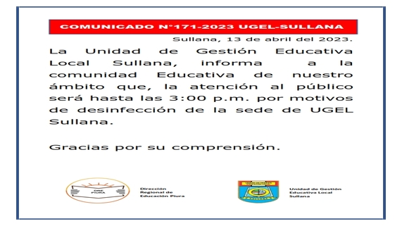 Comunicado N°171