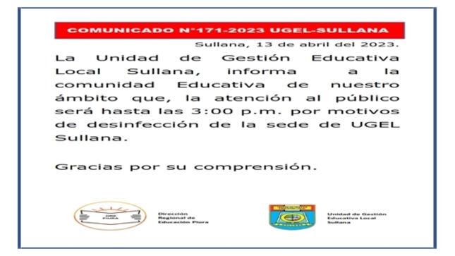 Comunicado N°171