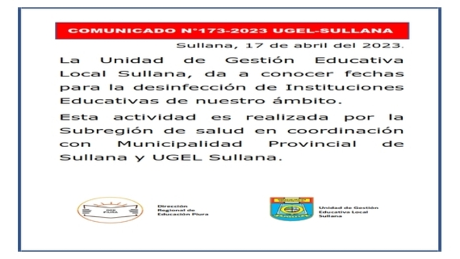 Comunicado N°173