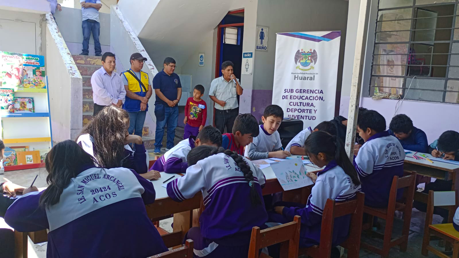 Escolares de Acos participaron con gran entusiasmo del Tercer Festival de Lectura