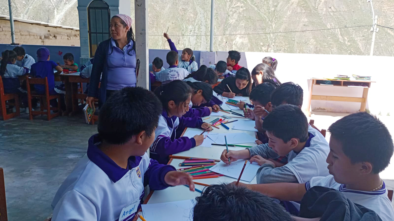 Escolares de Acos participaron con gran entusiasmo del Tercer Festival de Lectura