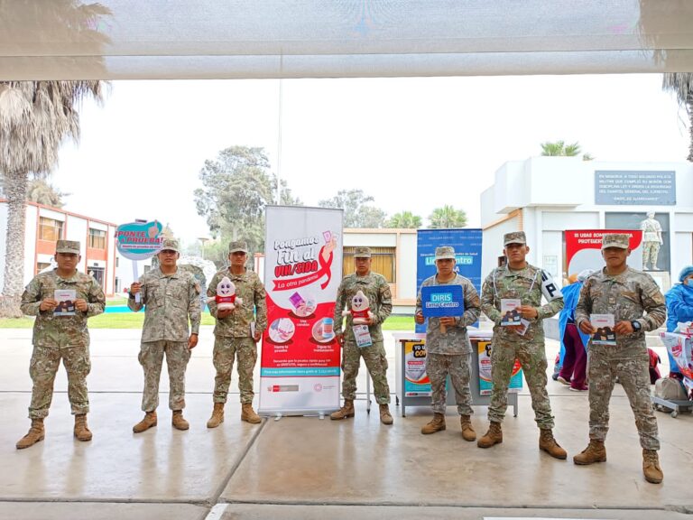  2 de Brigadas de la Diris Lima Centro realizan descarte de VIH en cuartel general del ejército