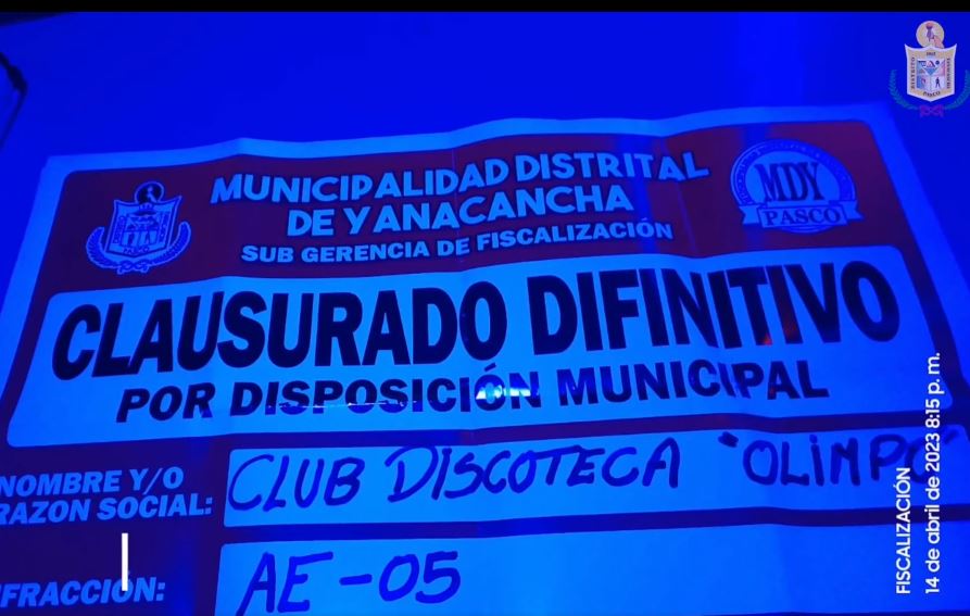 Archivo JPG clausurado la discoteca