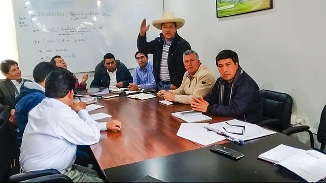 Reunión de la mesa técnica interinstitucional en Chota 