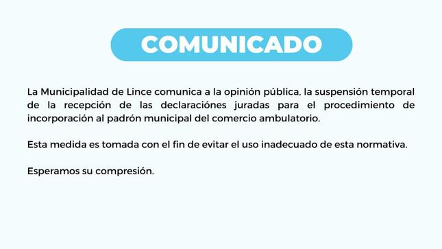 Comunicado 