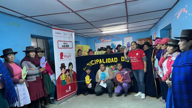 Taller de violencia y género para mujeres de Chungui