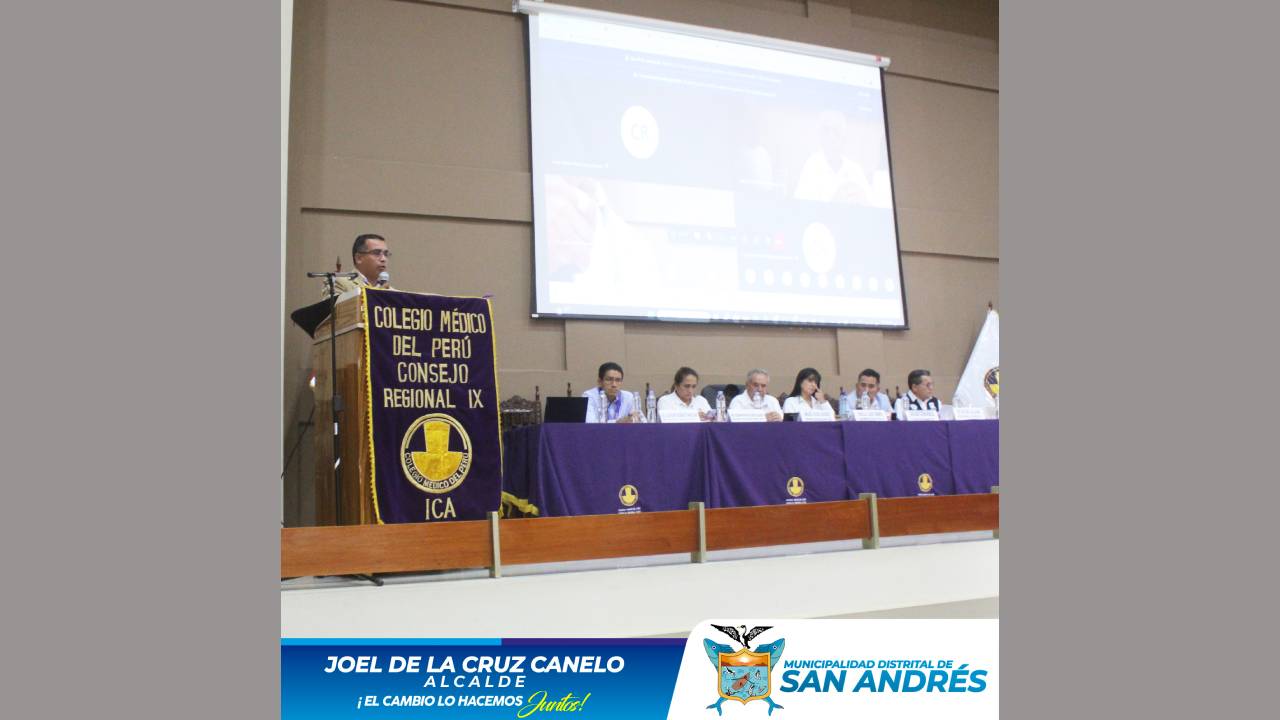 Alcalde Joel De La Cruz Canelo Participó De La Segunda Sesión Descentralizada Del Grupo De Pesca En El Colegio Médico De Ica.