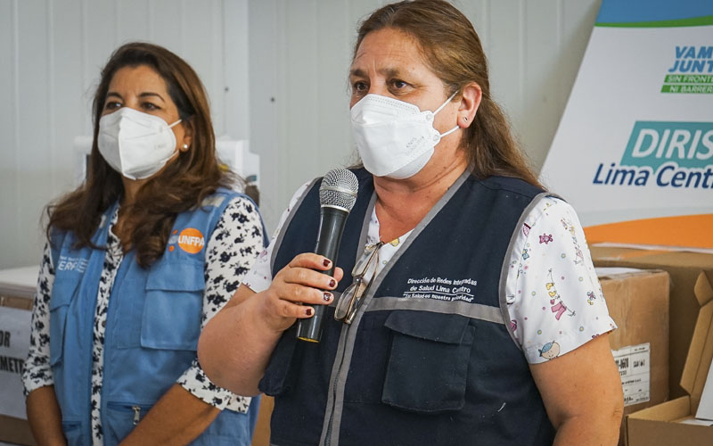 2 de Diris Lima Centro recibe equipos por parte de UNFPA Perú para atención de emergencias obstétricas