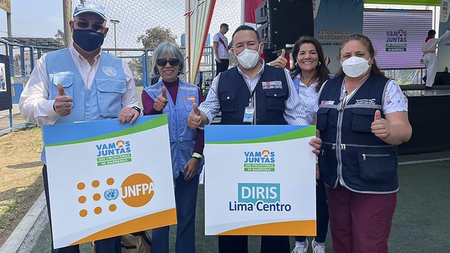 1 de Diris Lima Centro participa en feria de cierre del Proyecto Vamos Juntas sin fronteras ni barreras, ejecutado junto a UNFPA Perú 