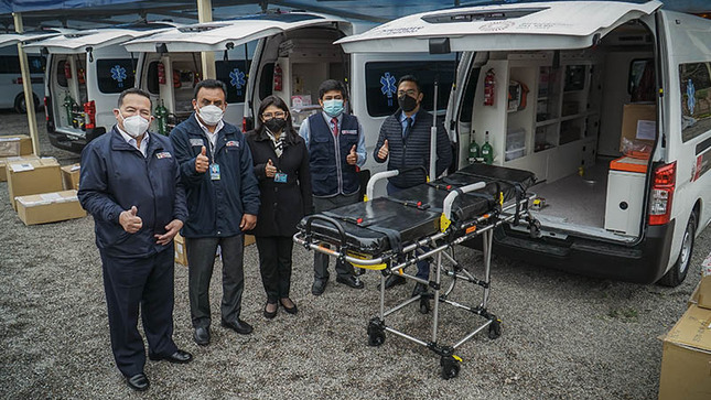 1 de Embajada de Japón realiza entrega de 4 ambulancias a la Diris Lima Centro