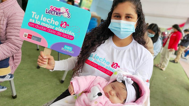 1 de Diris Lima Centro premió a bebés mamoncitos por Semana de la Lactancia Materna