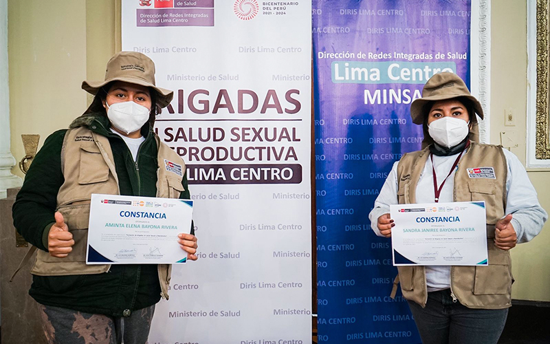 1 de Lima Centro: Se realiza la primera graduación de 64 Brigadistas en salud sexual y reproductiva