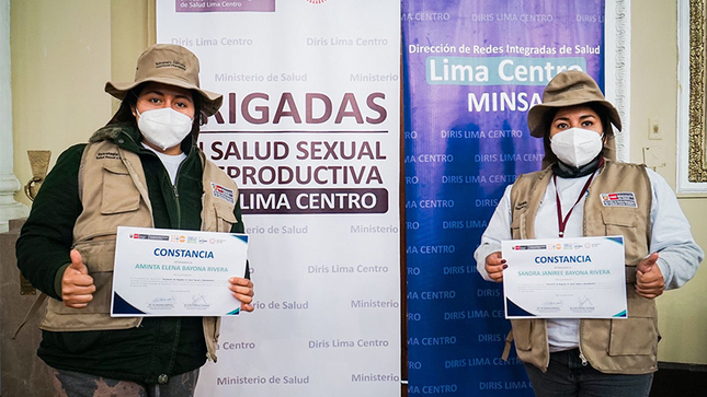 1 de  Lima Centro: Se realiza la primera graduación de 64 Brigadistas en salud sexual y reproductiva