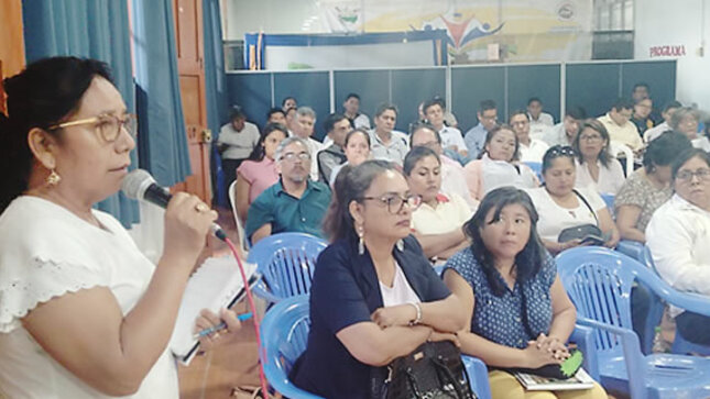 Primera reunión de trabajo sostuvo Directora Regional de Educación con directores y subdirectores de instituciones educativas de la UGEL Tam