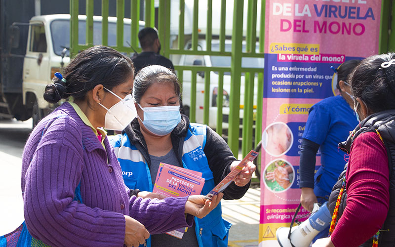 3 de Diris Lima Centro promueve medidas para evitar contagios de viruela símica