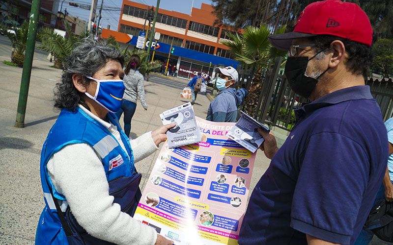 4 de Diris Lima Centro promueve medidas para evitar contagios de viruela símica