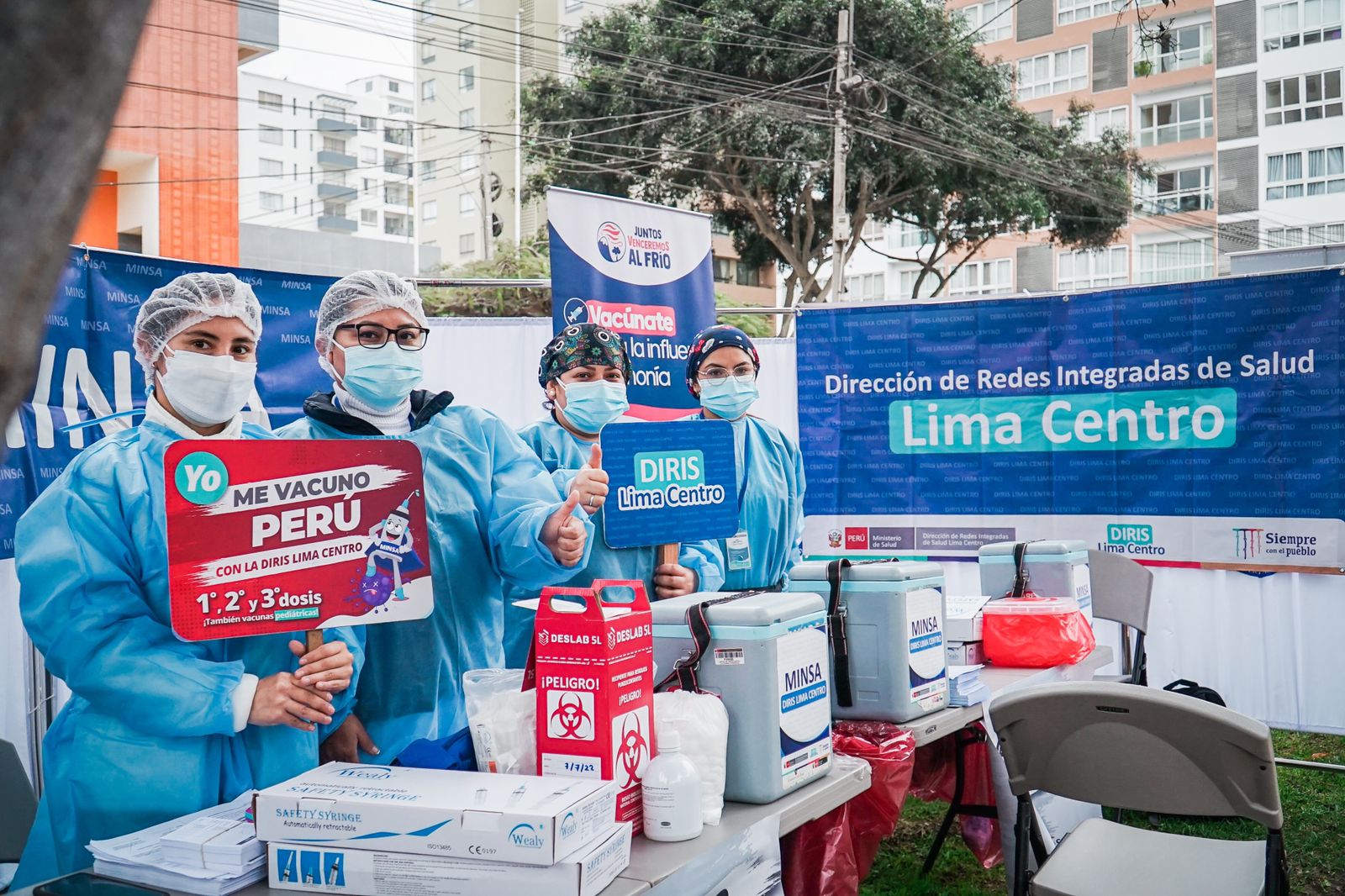 1 de 981 vacunados contra la Covid-19, influenza y neumococo en campaña de vacunación realizada en Latina