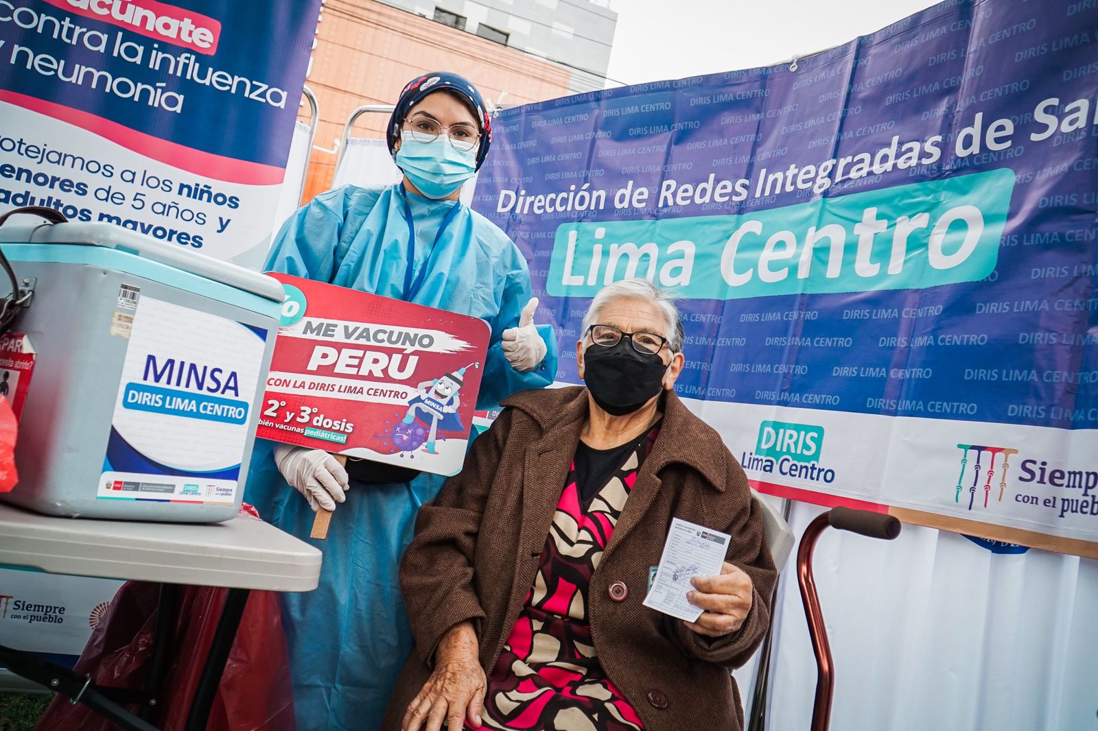 4 de 981 vacunados contra la Covid-19, influenza y neumococo en campaña de vacunación realizada en Latina