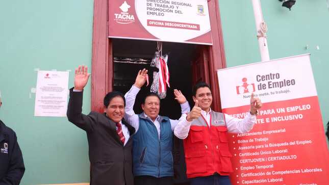 Trabajo inaugura oficina desconcentrada en Candarave 