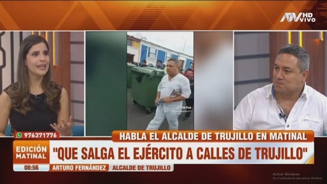 Entrevista en ATV al alcalde de Trujillo Arturo Fernández.