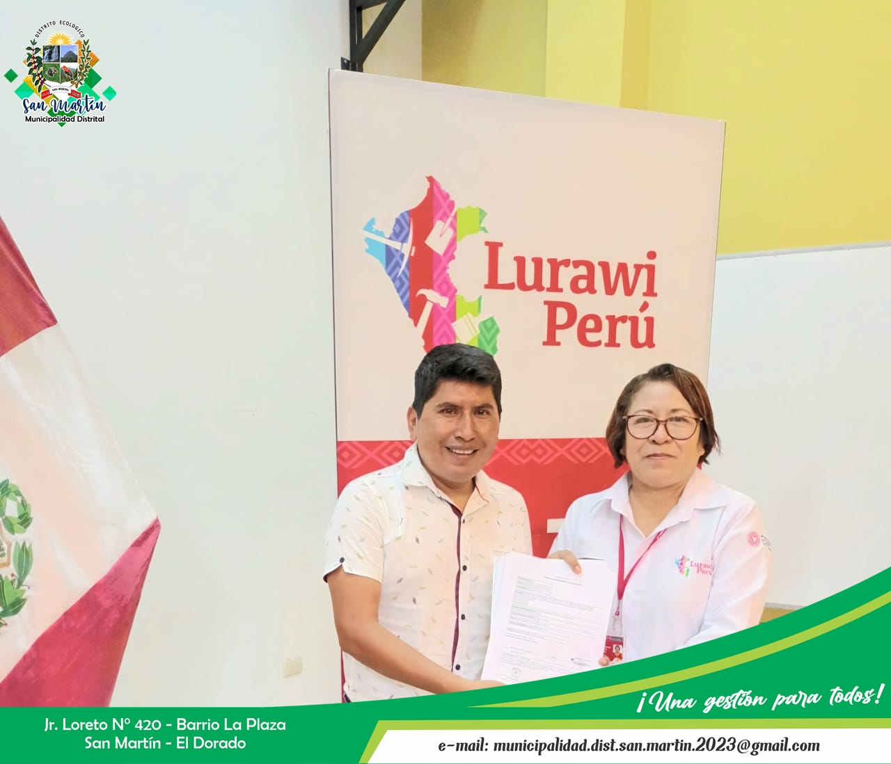 Fotografía Oficial de la firma del Convenio.