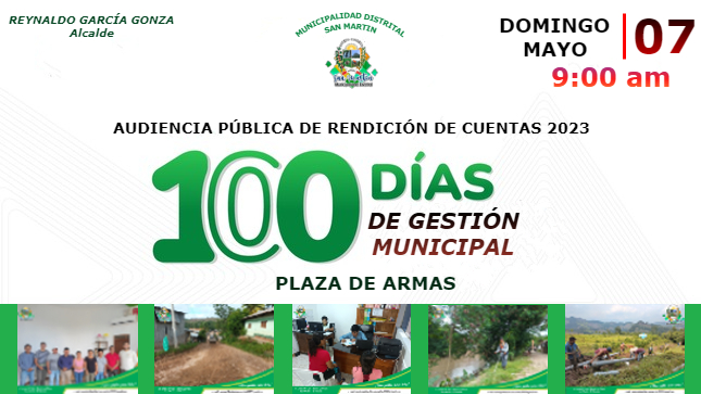 Flayer de la Rendición de Cuentas