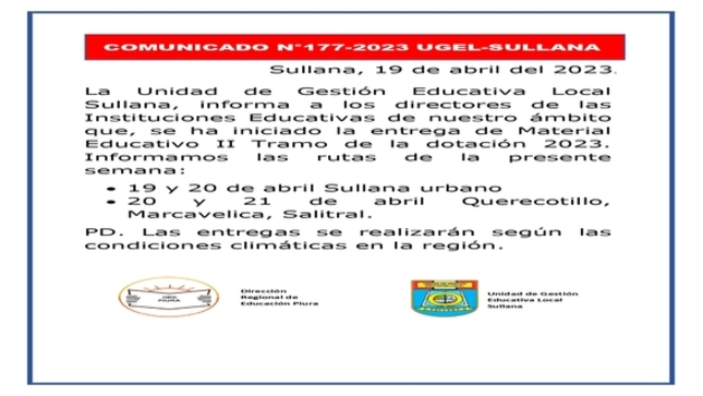 Comunicado N°177