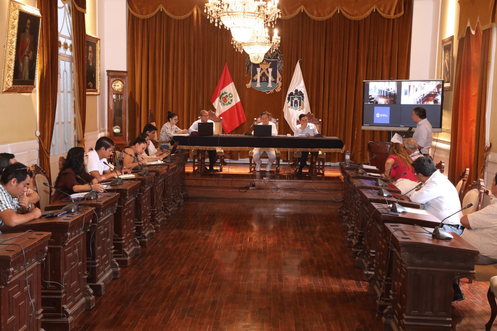 Concejo Municipal de Trujillo en sesión para analizar plan 'ruta del agua'