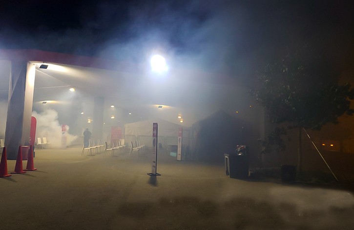 3 de Diris Lima Centro realizó acciones de fumigación en Parque Zonal Huiracocha para evitar propagación de dengue
