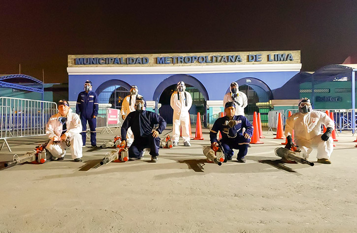 4 de Diris Lima Centro realizó acciones de fumigación en Parque Zonal Huiracocha para evitar propagación de dengue