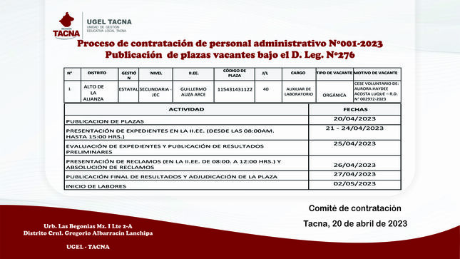 Archivo JPG de comunicado