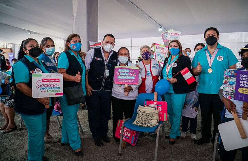 3 de Diris Lima Centro organiza gran pasacalle por la Semana de Vacunación en las Américas