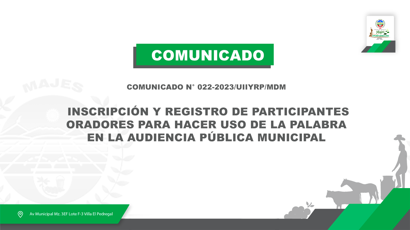 comunicado 22