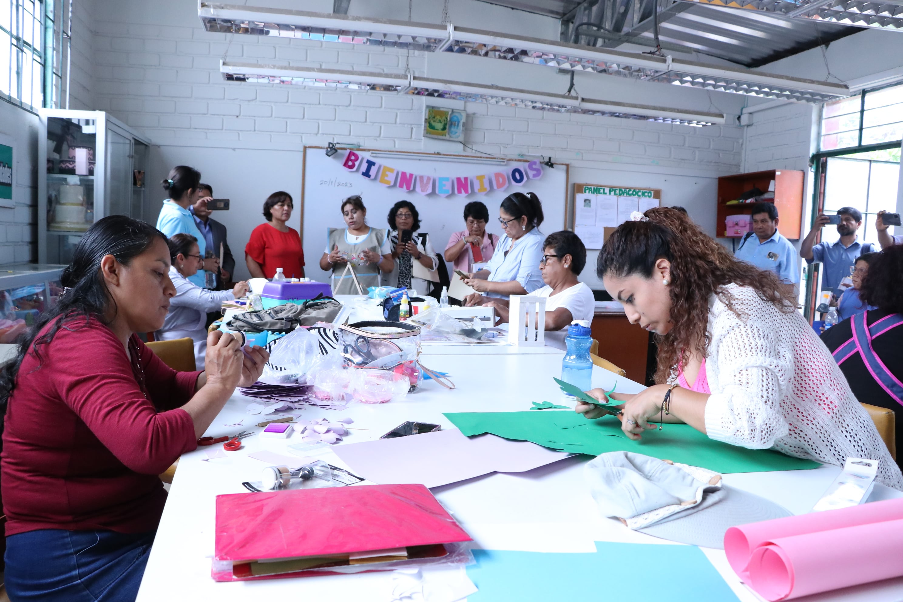 Delegación de Ugel Chincha realizo pasantía sobre Multicertificación en Cetpro Margarita Gonzales de Dankers de SJM