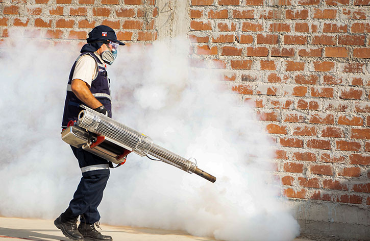 4 de Diris Lima Centro fumiga viviendas de Quebrada Castro Castro para eliminar el dengue