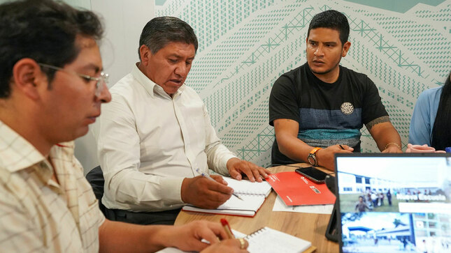 Sostuvimos reunión informativa con funcionarios de la provincia de Carabaya en Puno