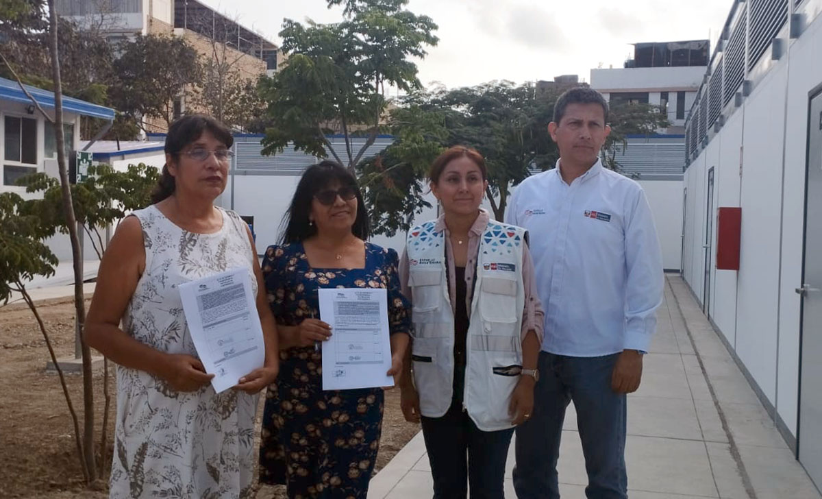 Escuelas Bicentenario entrega escuela temporal a la IE 3080 Perú - Canadá en Los Olivos