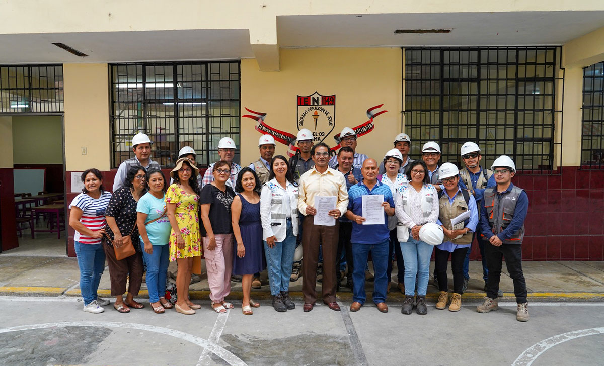 Entregamos nuevos módulos y ambientes rehabilitados para la IE 101-1166 Libertador Simón Bolívar
