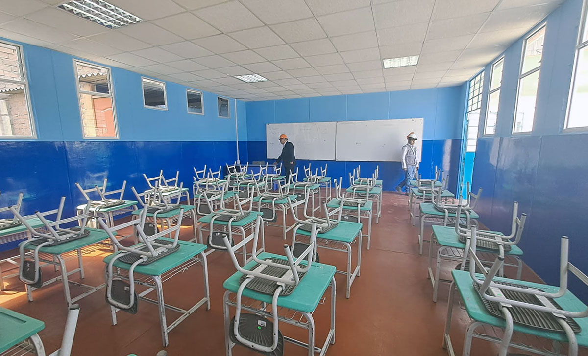Entregamos nuevos módulos y ambientes rehabilitados para la IE 101-1166 Libertador Simón Bolívar
