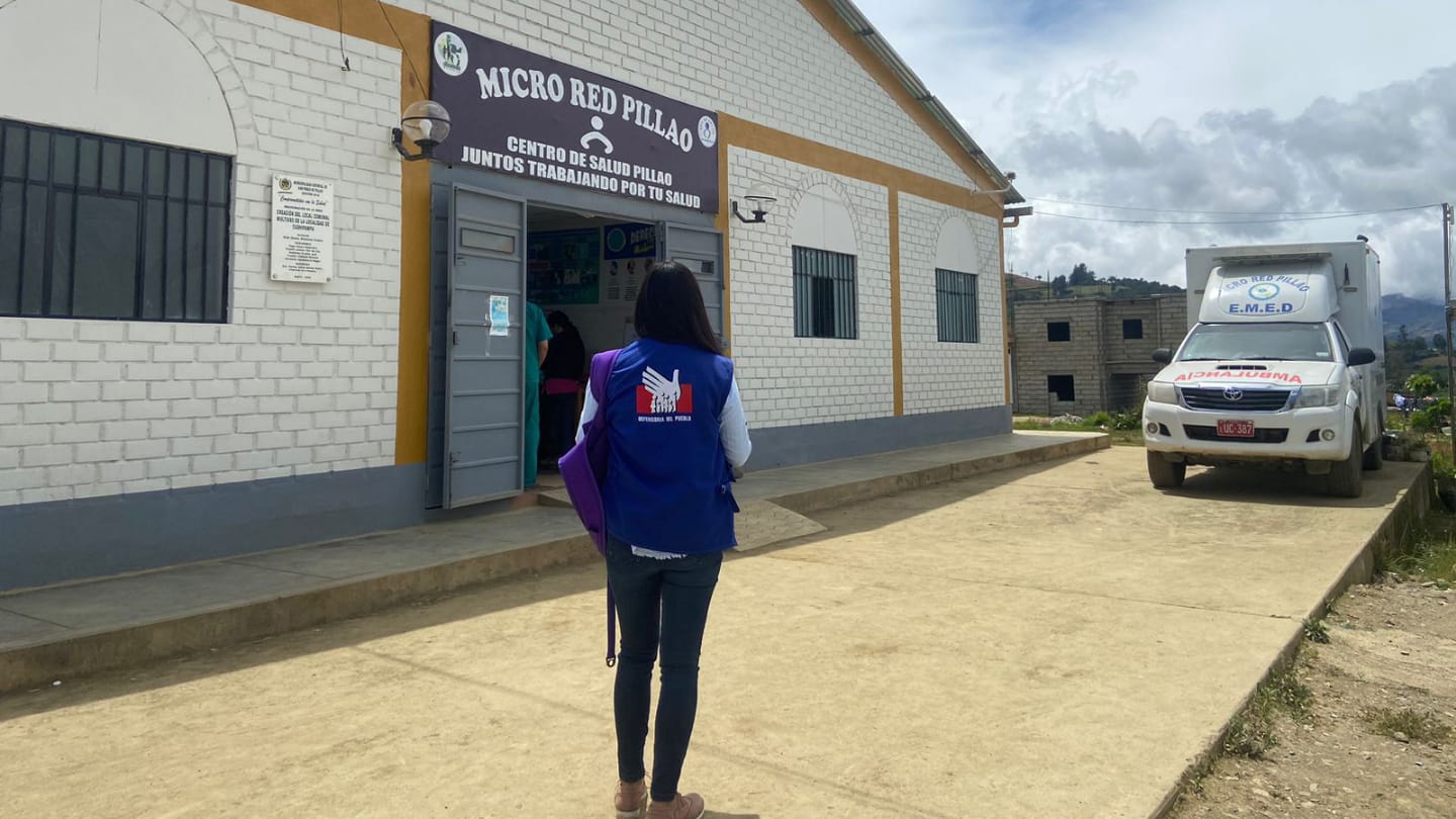 Comisionada supervisa microred de salud