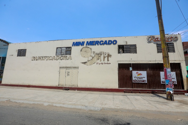 Frontis del exmercado del pueblo que recuperó la municipalidad de Trujillo.