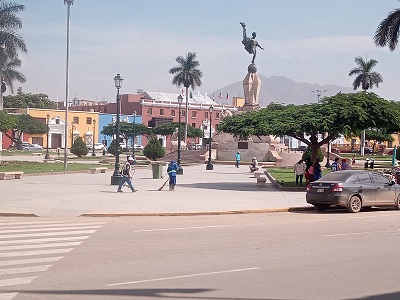 Plaza mayor o plaza de armas de Trujillo.