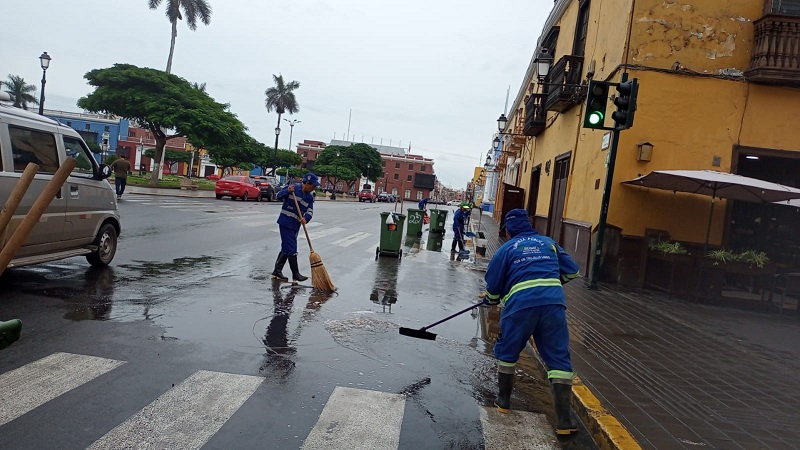 Se trabajó principalmente a tempranas horas, para evitar riesgos.
