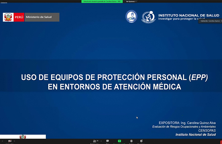3 de Personal de las Redes Integradas de Salud (RIS) es capacitado en el uso de equipo de protección personal en entornos de atención médica